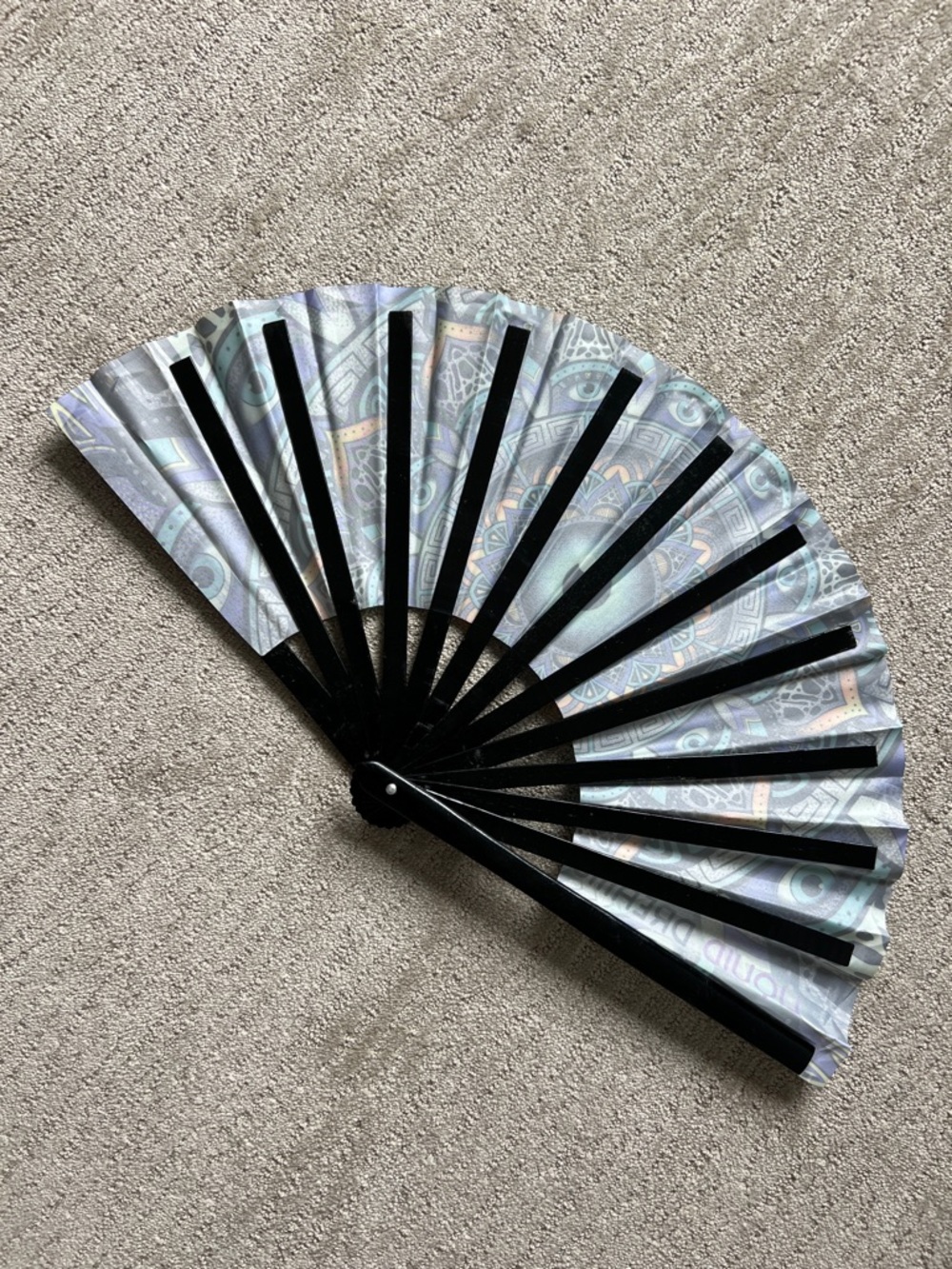 Liquid Dreams Wildcat Mandala Rave Fan - Picture 4 of 4
